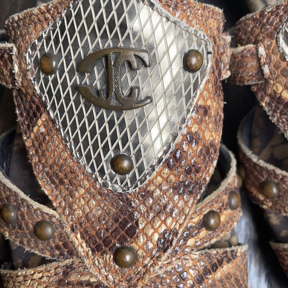 Just Cavalli Vintage leather sandals - Picture 4 of 11